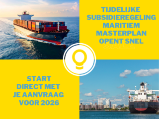 Subsidieregeling Maritiem Masterplan 2026 binnenkort open